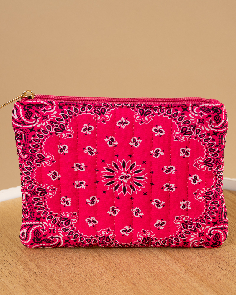 Pochette matelassée bandana Pochette matelassée bandana