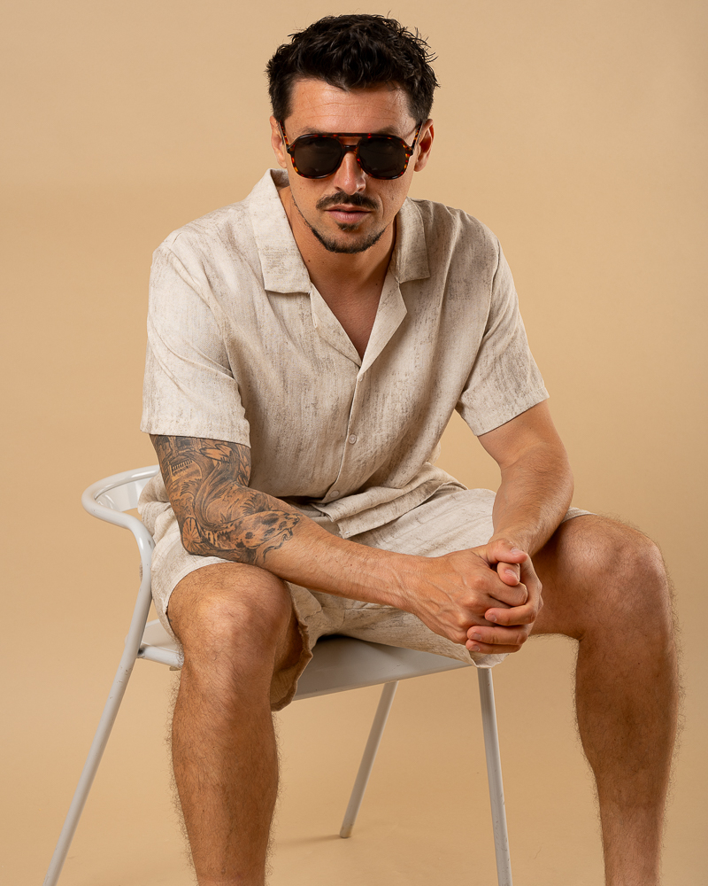 Chemise beige