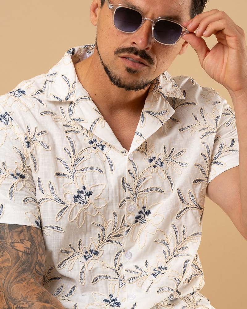 Chemise fleurs
