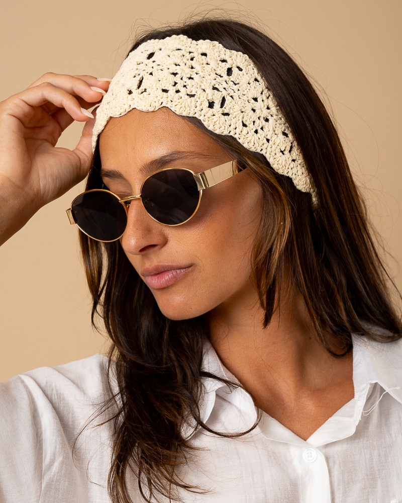 Bandeau lacet macramé
