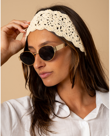 Bandeau lacet macramé