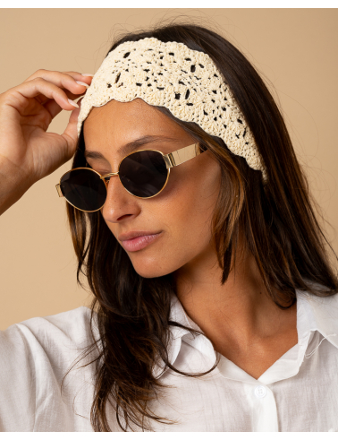 Bandeau lacet macramé