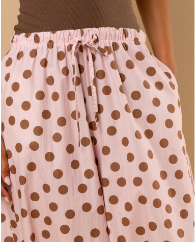 Pantalon lacet pois Pantalon lacet pois