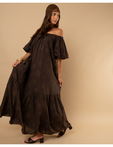 Robe épaules pois
