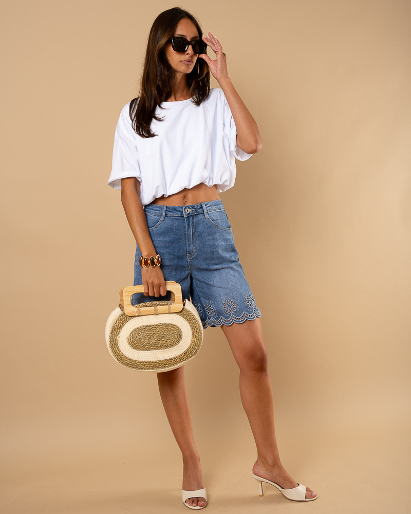 Short dentelle