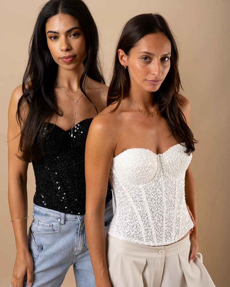 Bustier sequins