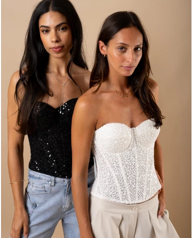 Bustier sequins