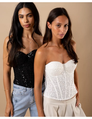 Bustier sequins