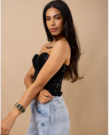 Bustier sequins