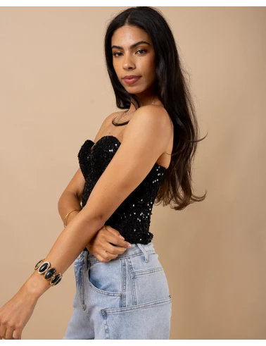 Bustier sequins