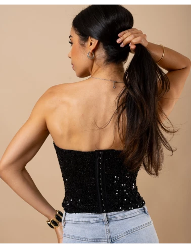 Bustier sequins