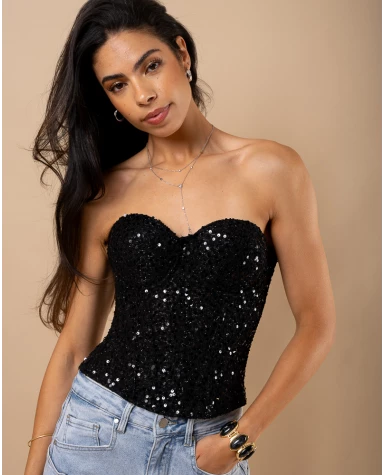 Bustier sequins