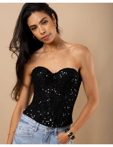 Bustier sequins
