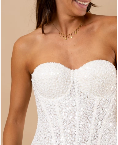 Bustier sequins