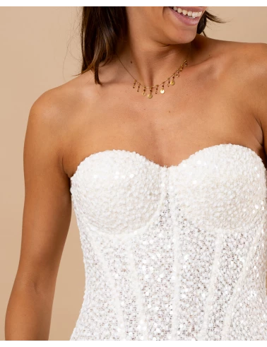 Bustier sequins