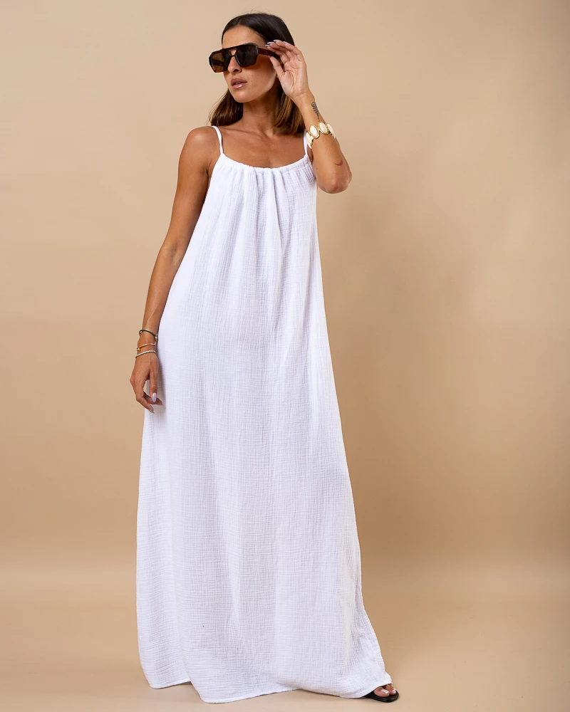 Robe longue gaze