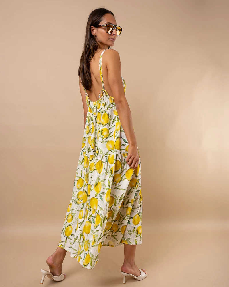Robe longue citrons