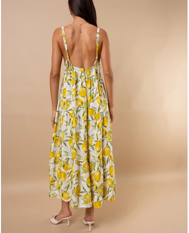 Robe longue citrons