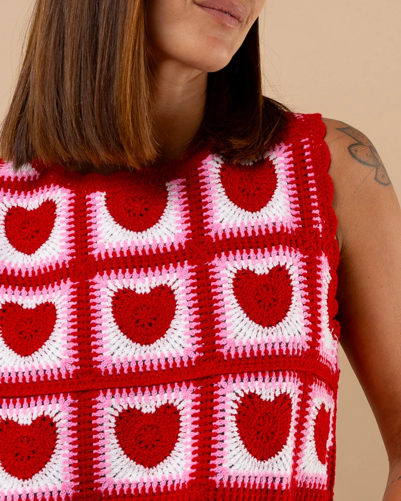 Top macramé
